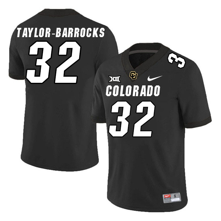 Colorado Buffaloes #32 Kofi Taylor-Barrocks Big 12 Conference College Football Jerseys Stitched Sale-Black